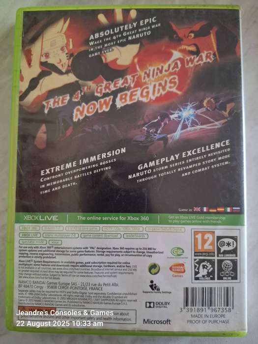 NARUTO SHIPPUDEN Ultimate Ninja Storm 3 (XBOX 360)