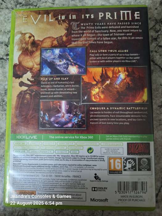 Diablo III (3) (XBOX 360)