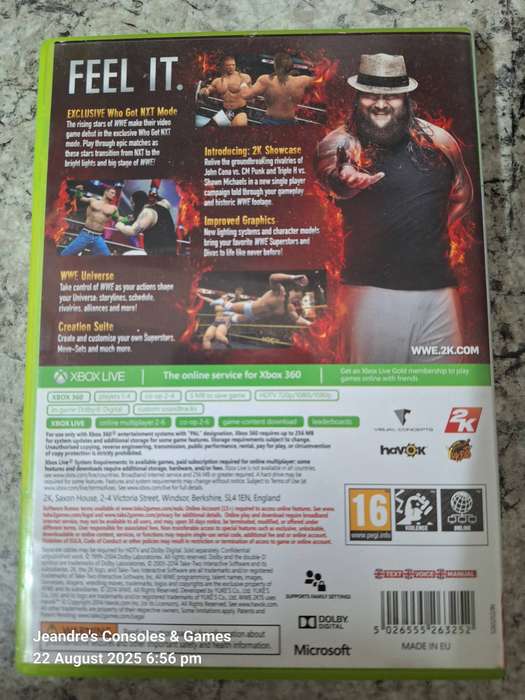 WWE 2K15 (XBOX 360)