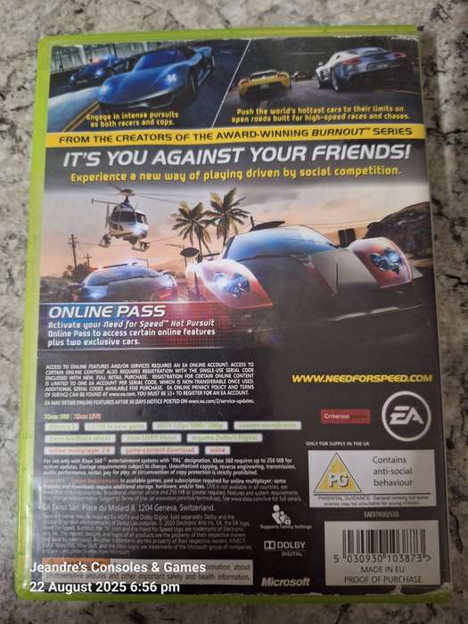 Need for Speed Hot Pursuit - Classics (XBOX 360)