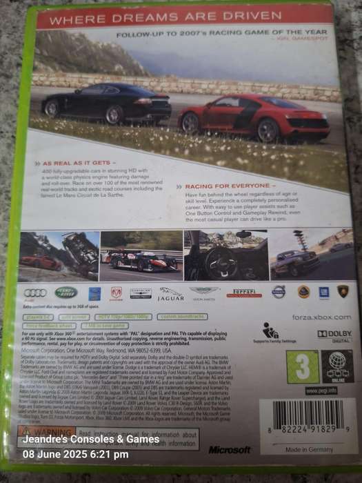 Forza MotorSport 3 (XBOX 360)