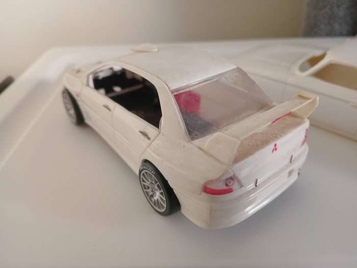 3 x 1:32 scale slot car bodies, 2 resin one plastic, 1 x 57 Chevy 1:32 kit plus Chevy ragtop kit