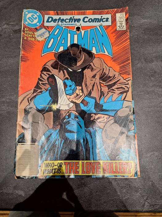 Batman comic, damaged