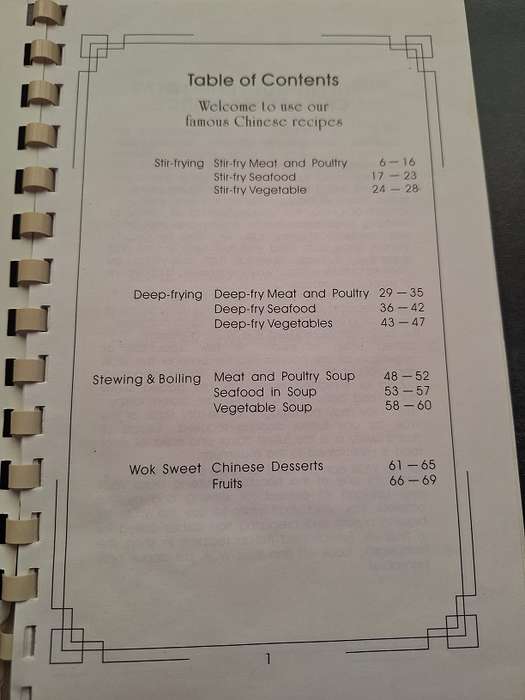 Oriental recipes
