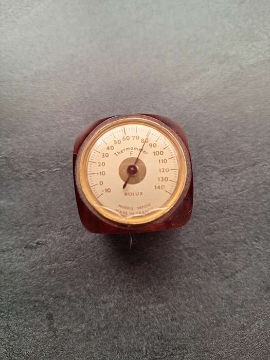 French novelty desk thermometer