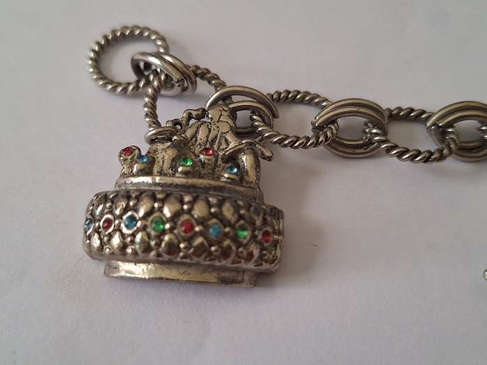 Stunning chunky charm bracelet