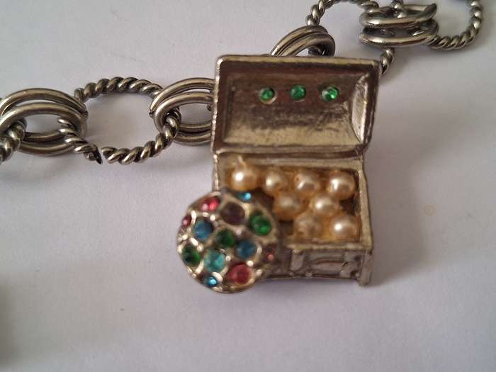 Stunning chunky charm bracelet