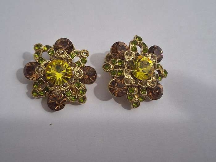 Stunning clip on earrings