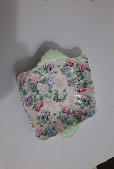 Vintage 1940 - 1950 Shelley apple blossom chintz pin dish