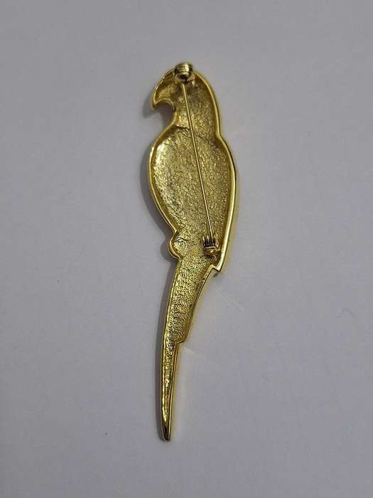 Stunning vintage Parrot brooch 8cm high