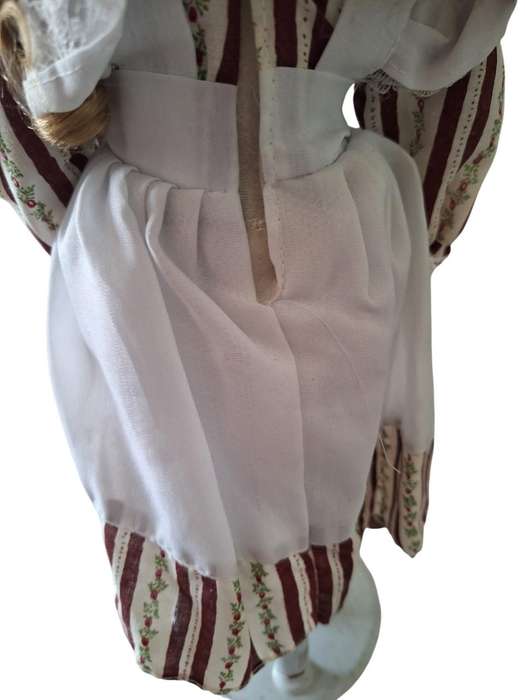 Vintage Porcelain doll 41cm high with stand