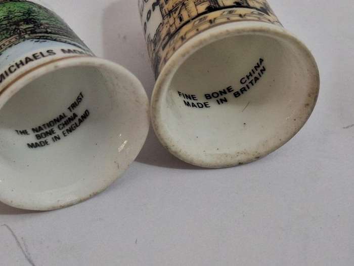 Vintahe Hallmarked silver thimble and some collectable ones