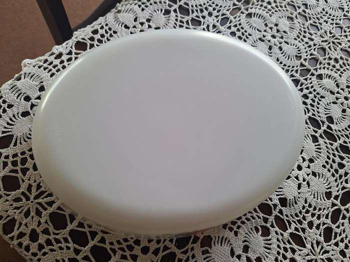 Vintage milk glass oval serving dish