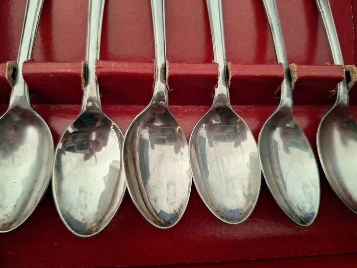 Webber and Hill silver plated teaspoons
