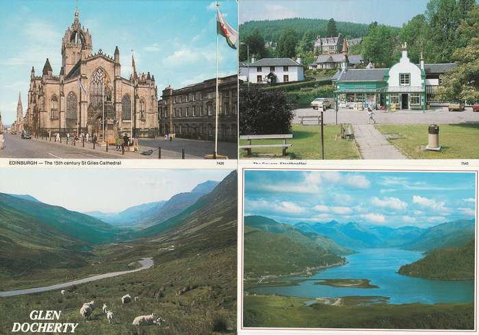 Post Cards X 4 unused as scan E