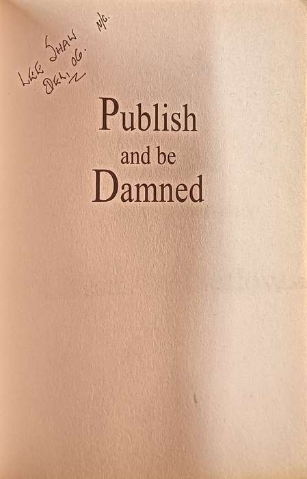 Publish and be Damned - Chris Steyn-Barlow - Softcover - 368 pages