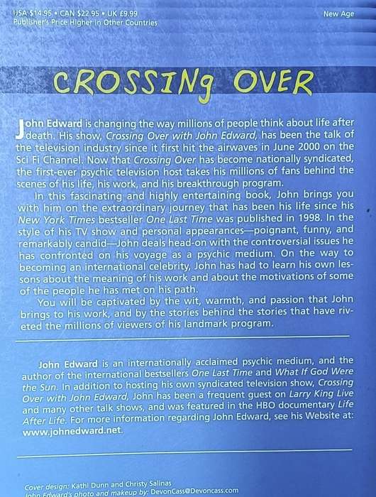 Crossing Over - The Stories Behind the Stories - John Edwards - Softcover - 290 Pages