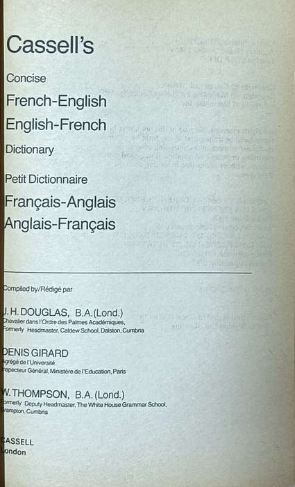 Cassell's French Dictionary - Softcover - 658 pages