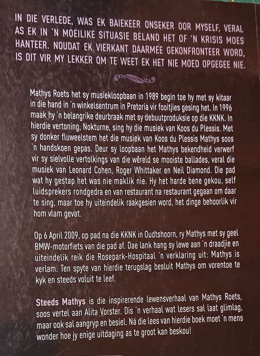 Steeds Mathys - Mathys Roets - My Storie - Softcover - 229 pages