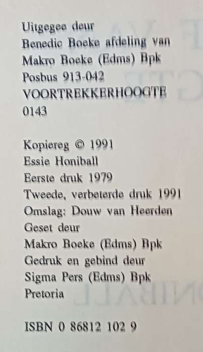 Ek leef van Vrugte - Essie Honiball - Hardcover - 403 pages