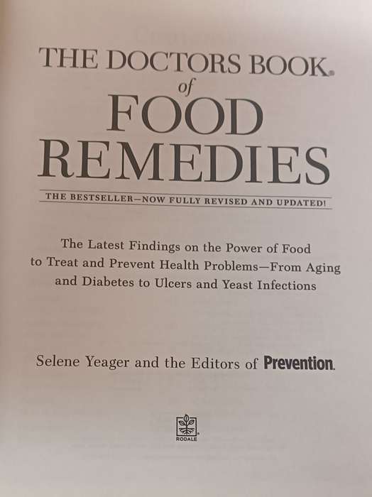 The Doctors Book of Food Remedies - 100s of Tips - Selene Yeager - Hardcover - 707 pages
