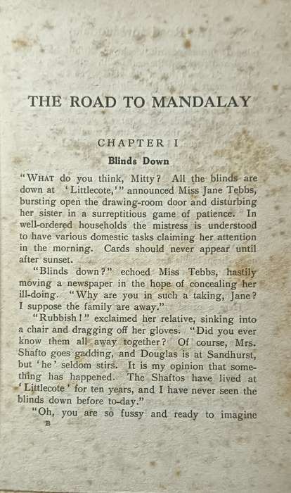 The Road to Mandalay - A Tale of Burma - B.M. Croker - Hardcover - 335 pages