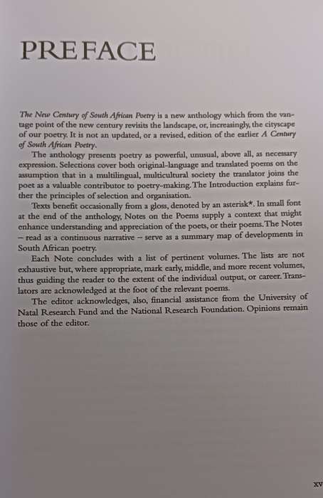 the New Century of South African Poetry - Edit. Michael Chapman - Softcover - 515 pages