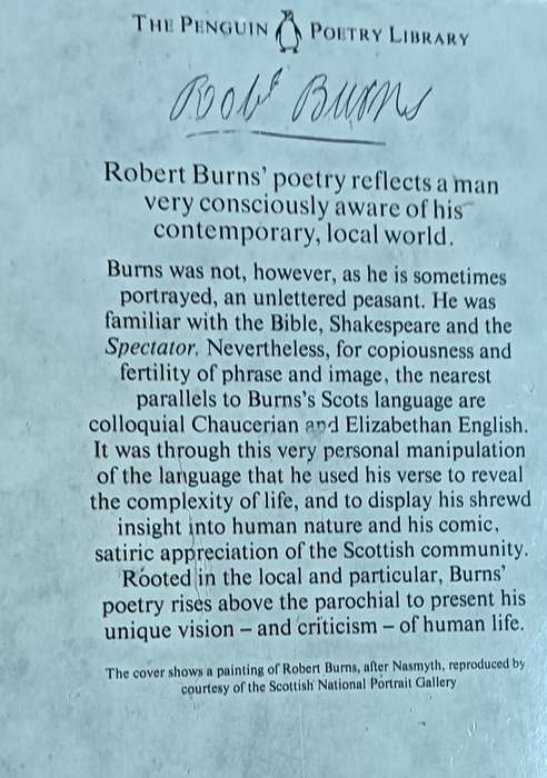 Burns - The Penguin Poetry Library - Softcover - 272 pages