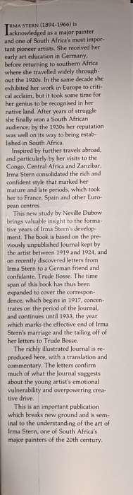 Paradise - The Journal and Letters (1917-1933) of Irma Stern - Neville Dubow - Hardcover - 112 pages
