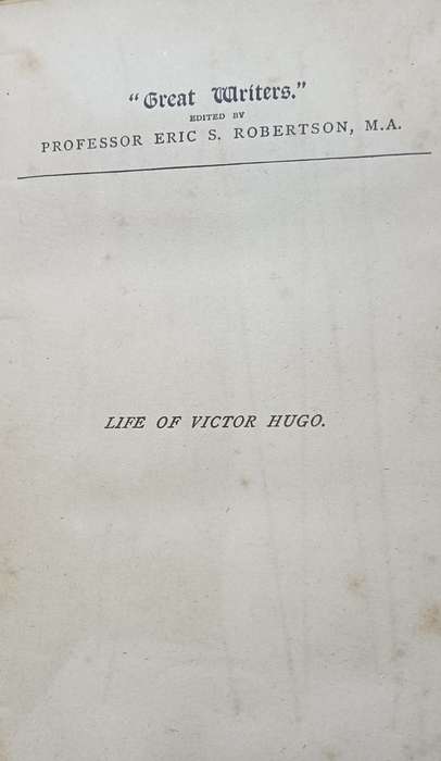 Life of Victor Hugo - Frank T Marzials (1888) - Hardcover - 217 pages