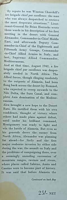 The Memoirs of Field-Marshal Earl Alexander of Tunis 1949-1945 - Hardcover - 210 pages