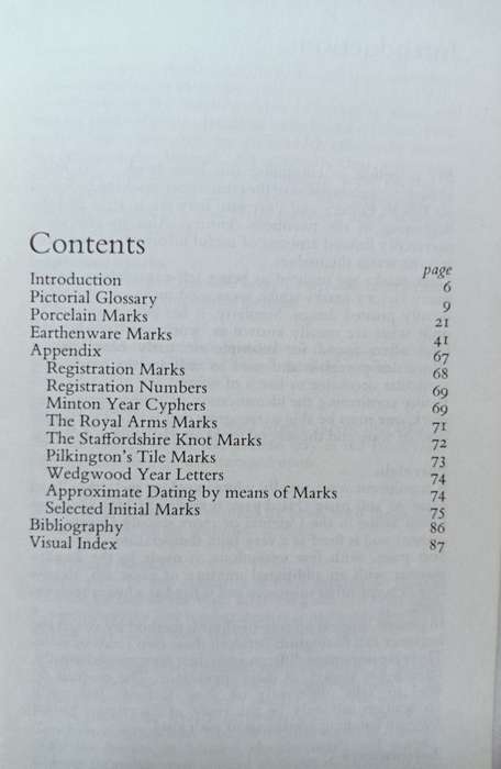 English Pottery and Porcelain Marks - S.W. Fisher F.R.S.A. - Softcover - 98 pages