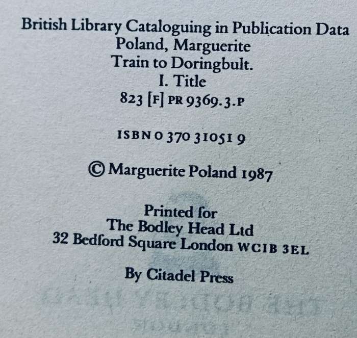 Train to Doringbult - Marguerite Poland - Hardcover - 244 Pages