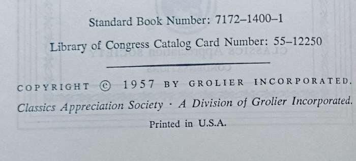 Grolier Classics - Hardcover - 538 pages