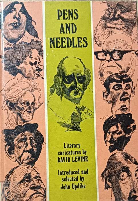 Pens and Needles - David Levine - Hardcover - 150 pages - Ex Library Book