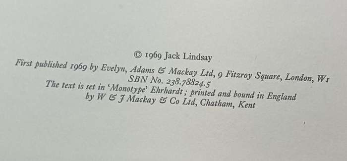 Cezanne his Life and Art - Jack Lindsay - Hardcover - 360 pages