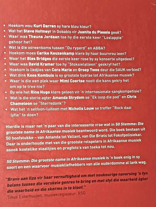 50 Stemme - Ilza Roggeband- Hardcover - 256 Pages