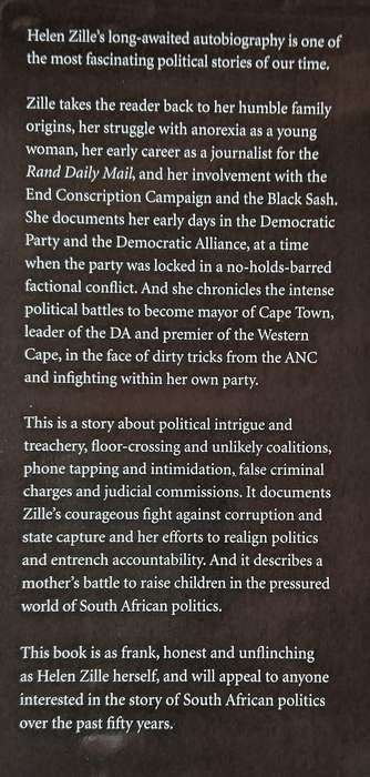 Helen Zille - An Autobiography - Not Without a Fight - Hardcover - 529 Pages