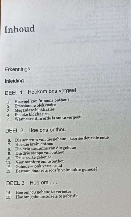 Totale Geheue - Hoe om Alles te Onthou - Dr Joan Minninger - Hardcover - 255 pages