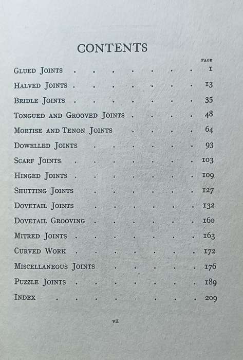 Woodwork Joints - Evans Bros London - Hardcover - 214 Pages