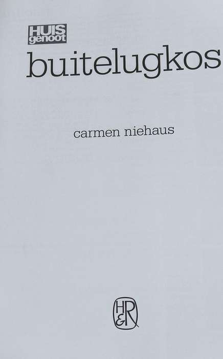 Buitelugkos - Carmen Niehaus - Softcover - 192 pages