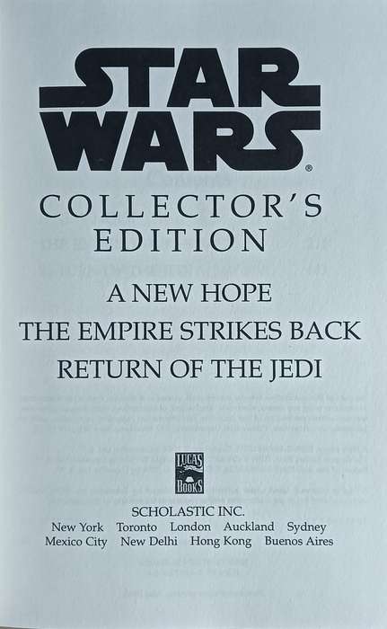 Star Wars Trilogy Collector's Edition - Hardcover - 630 Pages