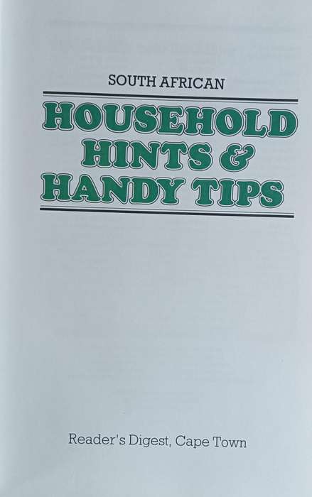 South African Household Hints & Handy Tips - Hardcover - 480 pages