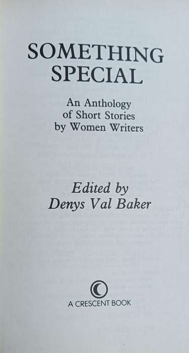 Something Special - Denys Val Baker - Hardcover - 268 Pages - Large PRINT Edition