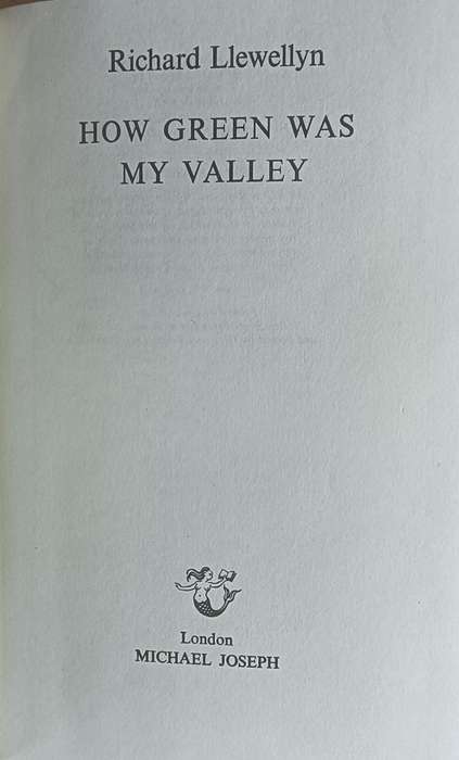 How Green was My Valley - Richard Llewellyn - Hardcover - 448 pages