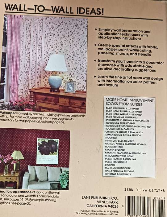 Wall Coverings - A Sunset Book - Softcover - 96 pages
