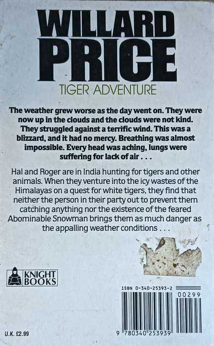 Tiger Adventure - Willard Price - Softcover -189 pages