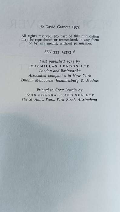 Plough Over the Bones - David Garnett  - Hardcover - 245 pages