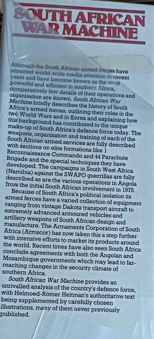 The South African War Machine - Helmoed-Römer Heitman - Hardcover - 192 pages
