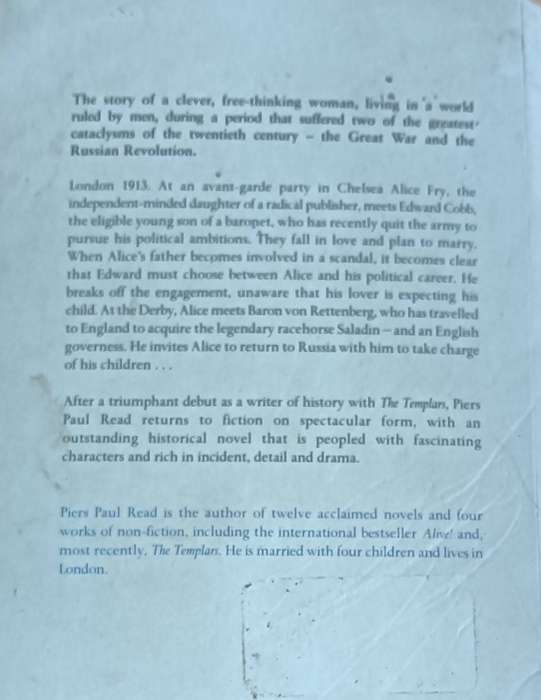 Alice in Exile - Piers Paul Read- Softcover - 344 pages